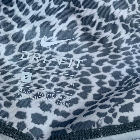 NIKE Dri-Fit Leopard Print 7/8 Leggings High Waist Athletic Womens Small Gym - Picture 6 of 7